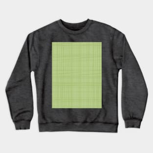 Crosshatch Thatch Mid Mod Sisal Bamboo Retro Vintage Print Sage Crewneck Sweatshirt